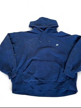 Russell Athletic Navy Blue Pullover Hoodie